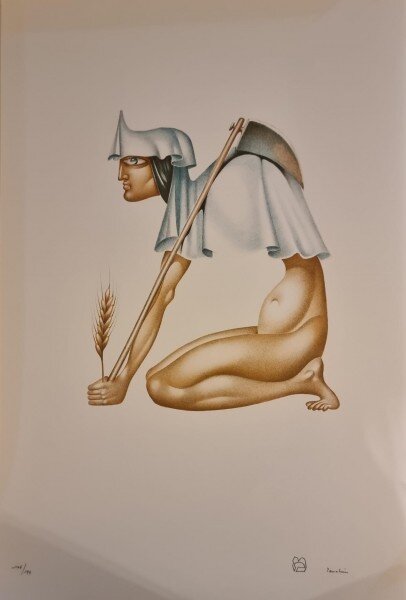 Jules Perahim, L Alphabet – The Good Harvest / Mem – litografie originala