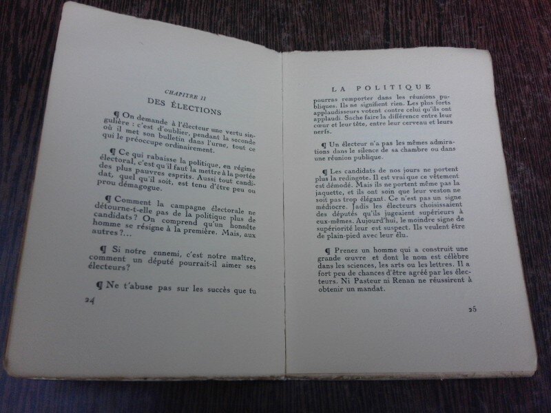La Politique - Louis Latzarus  (carte in limba franceza)