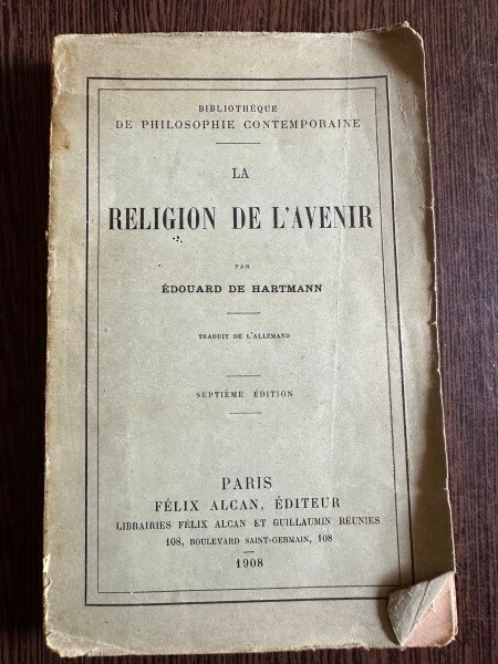 La Religion de l Avenir - Edouard de Hartmann