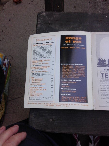 LA REVUE DE CINEMA NR. 230-231/1969, LA SAISON CINEMATOGRAPHIQUE  (REVISTA IN LIMBA FRANCEZA)
