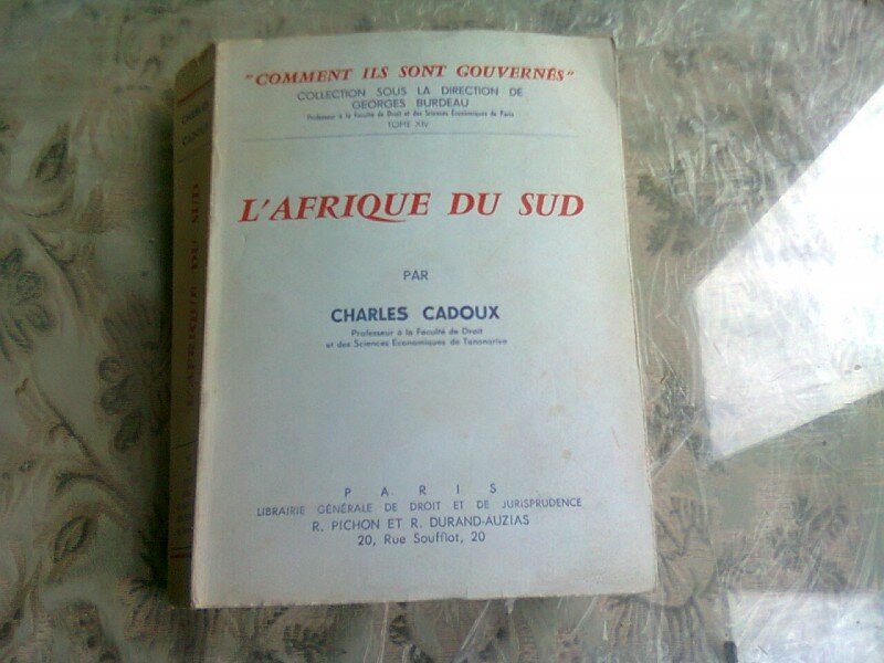 L'AFRIQUE DU SUD - CHARLES CADOUX  9CARTE IN LIMBA FRANCEZA)