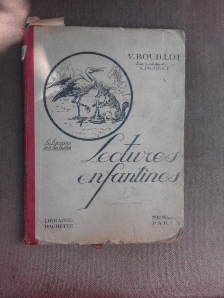 Lectures enfantines - V. Bouillot  (carte in limba franceza)