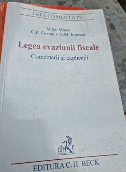 Legea evaziunii fiscale - M.St. Minea