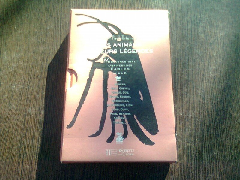 LES ANIMAUX ET LEURS LEGENDE - JEAN PAUL BRIGHELLI, FABLES - JEAN DE LA FONTAINE  *2 CARTI IN ETUI, IN LIMBA FRANCEZA)
