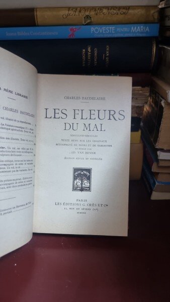 LES FLEURS DU MAL - CHARLES BAUDELAIRE  (CARTE IN LIMBA FRANCEZA)