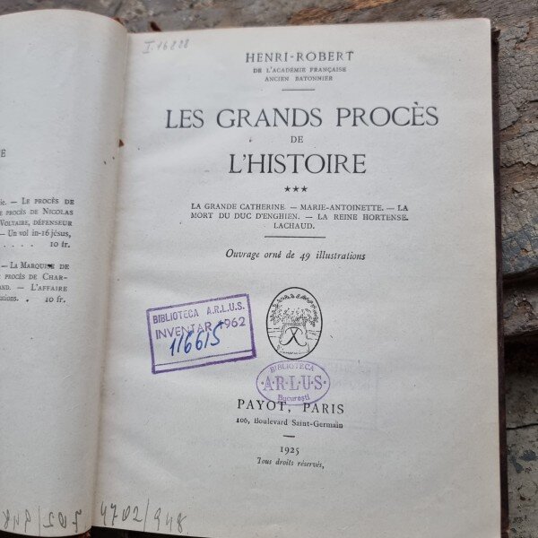 Les grands proces de lhistoire - Henri Robert  tome 3