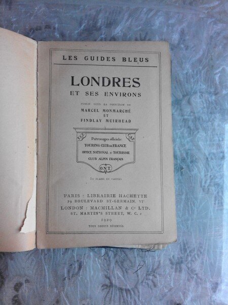 LES GUIDES BLEUS, LONDRES ET SES ENVIRONS  (TEXT IN LIMBA FRANCEZA)