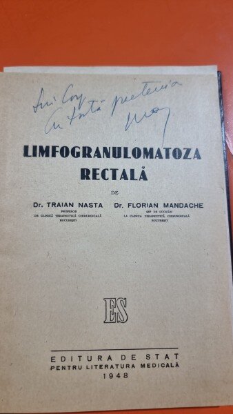 Limfogranulomatoza rectala - Traian Nasta, Florian Mandache