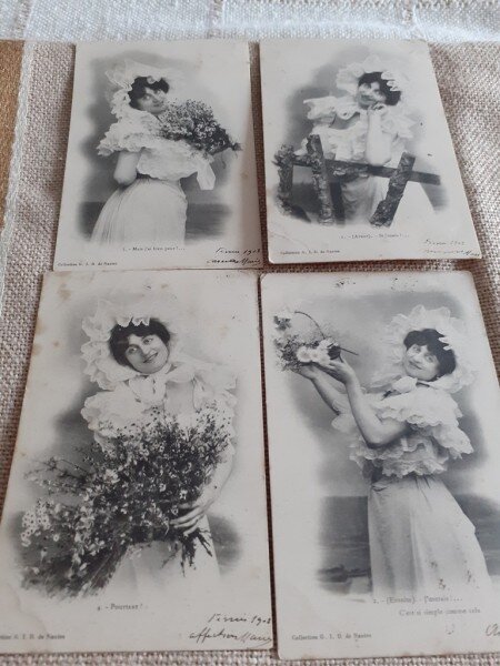 LOT CARTI POSTALE PERIOADA INTERBELICA, 3+1, TOATE CIRCULATE