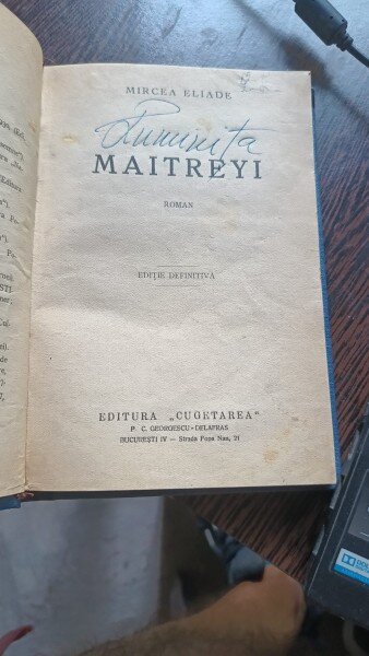MAITREYI - MIRCEA ELIADE   EDITIE DEFINITIVA