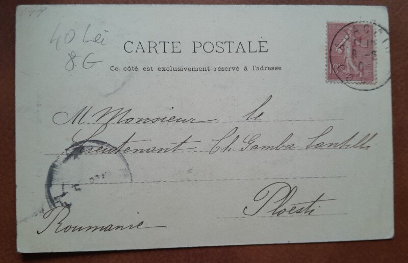 Mama lui Napoleon Bonaparte, portret gravura alb negru tip carte postala