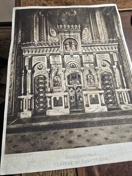 Manastirea Curtea de Argeș planșa cu heliogravura / 13 / după cliseu fotografic realizat de fotograful curții regale, I. Spirescu
