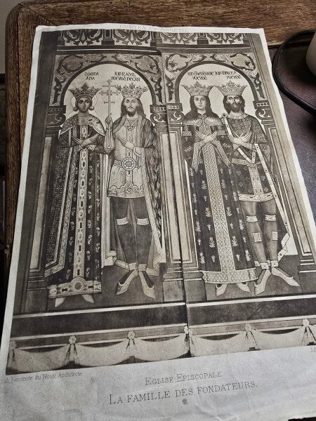 Manastirea Curtea de Argeș planșa cu heliogravura / 9 / după cliseu fotografic realizat de fotograful curții regale, I. Spirescu