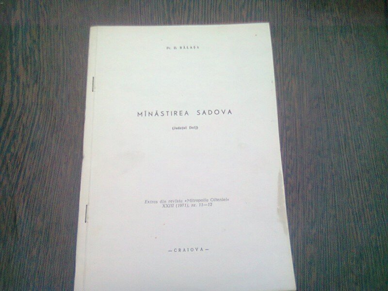 MANASTIREA SADOVA - D. BALASA