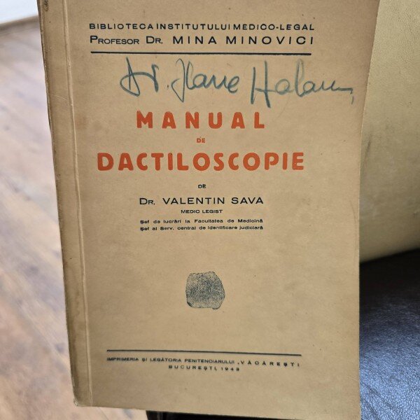 MANUAL DE DACTILOSCOPIE - VALENTIN SAVA