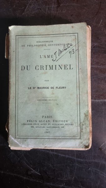 Maurice de Fleury - L'Ame du Criminel