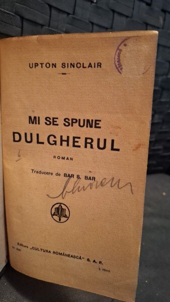 Mi se spune dulgherul - Upton Sinclair
