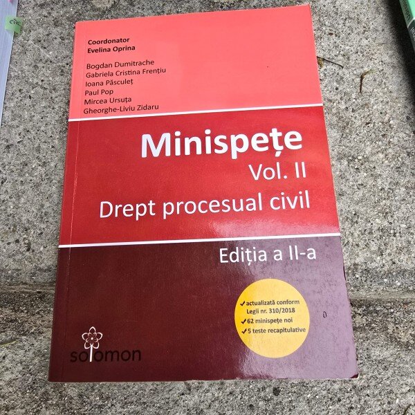 Minispete, vol II Drept procesual civil - Evelina Oprina editia II-a