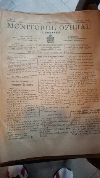 Monitorul Oficial al Romaniei - Nr. 20 - Ianuarie-Februarie 1880