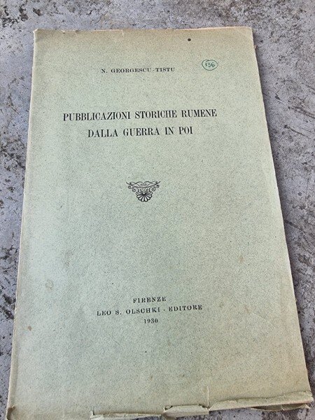 N. Georgescu-Tistu - Pubblicazioni Storiche Rumene dalla Guerra in poi