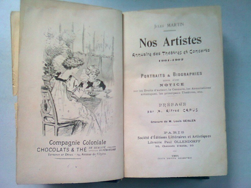NOS ARTISTES - JULES MARTIN  (ARTISTII NOSTRI, PORTRETE SI BIOGRAFII)