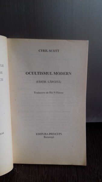 OCULTISMUL MODERN - CYRIL SCOTT