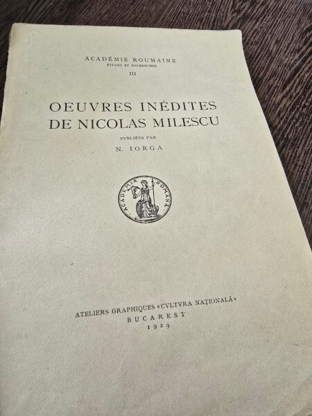 Oeuvres inedites de Nicolas Milescu - N. Iorga