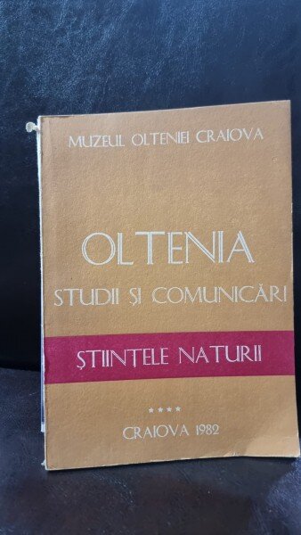 Oltenia, Studii si Comunicari 1982, Stiintele naturii