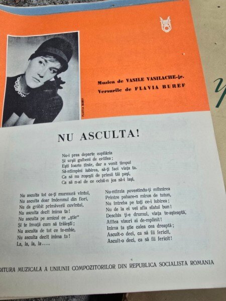 Partitura, Nu asculta - Vasile Vasilache jr., Flavia Buref
