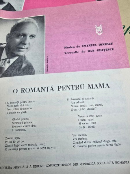 Partitura, O romanta pentru mama - Emanuel Ionescu, Dan Ghitescu