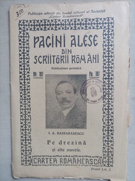 Pe drezina si alte nuvele - I.A. Bassarabescu