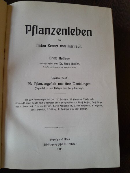 Pflanzenleben - Anton Kerner von Marilaun vol.2