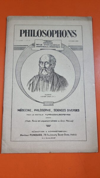 Philosophons 3 Annee Nr. 21 Octobre 1933