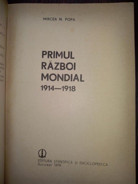 Primul razboi mondial 1914-1918 - Mircea Popa