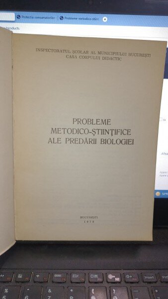 Probleme metodico-stiintifice ale predarii biologiei - Prof.Anuta Andrei-Ionescu