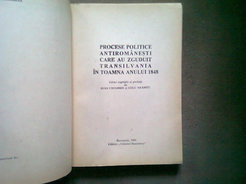 Procese politice antiromanesti care au zguduit Transilvania in toamna anului 1848