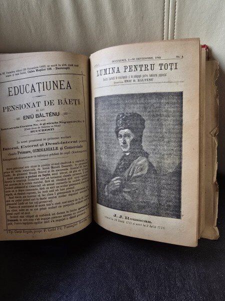 Publicatia ''Revista Pedagogica. Lumina pentru toti'' Anul I Nr. 1 - Iunie 1885 - Eniu Balteanu