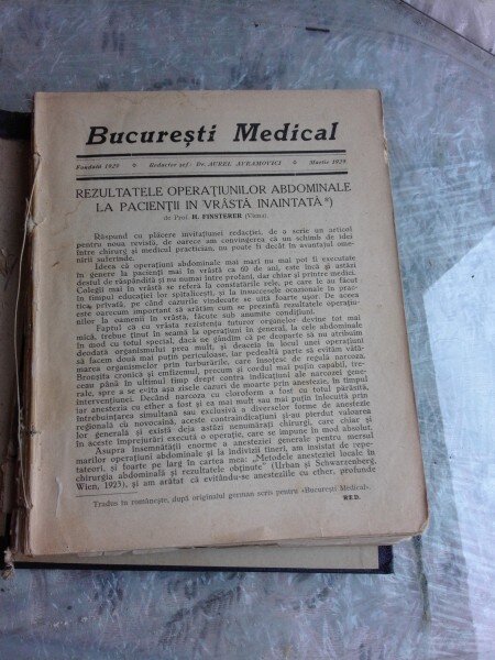 REVISTA BUCURESTI MEDICAL MARTIE 1929, MARTIE 1930, IANUARIE FEBRUARIE 1929, REVISTA D'ORGANOTHERAPIE NR.5/1928  (COLIGATE)