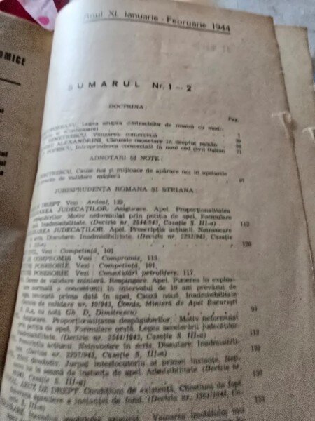 Revista de Drept Comercial si Studii Economice Anul XIII Nr. 1-2 / 1946