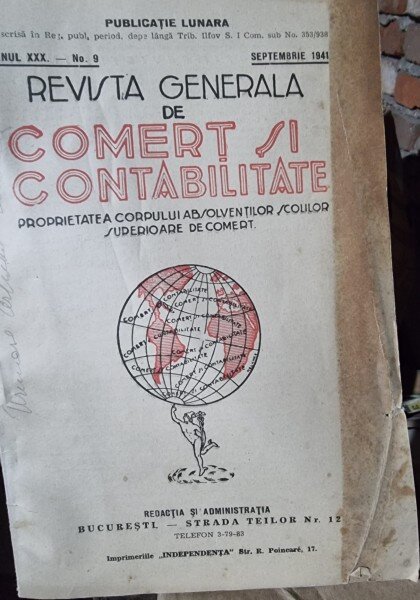 Revista generala de Comert si Contabilitate  Nr. 9 /1941