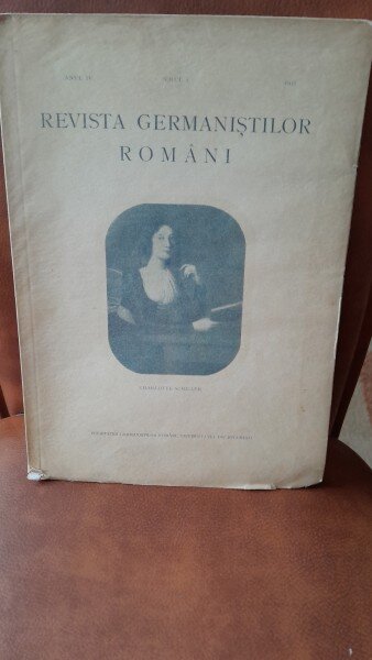 Revista germanistilor romani nr.1/1935