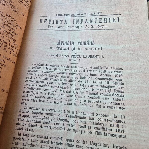 Revista Infanteriei Anul XXVI Nr, 293 Aprilie 1926
