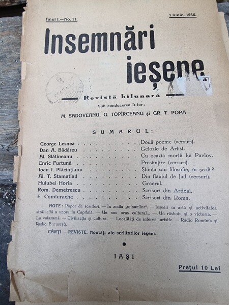 Revista Insemnari Iesene nr.11/1936