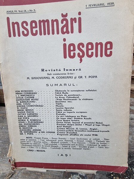 Revista Insemnari Iesene nr.2/1939