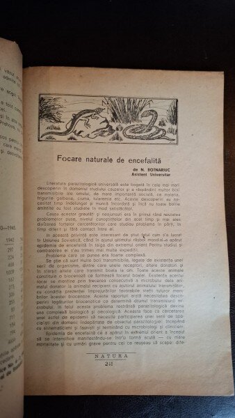 Revista Natura  - Nr.9 Septembrie 1945 anul XXXIV