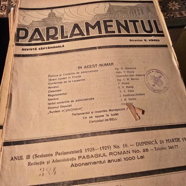 Revista Parlamentul nr.10/1930