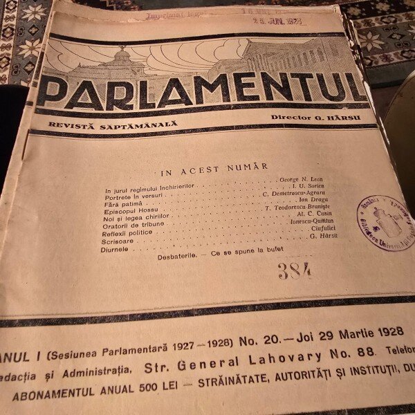 Revista Parlamentul nr.20/1928