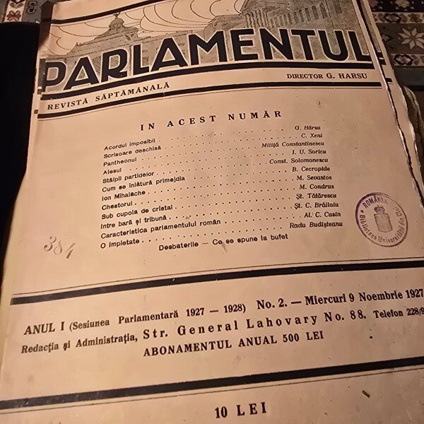 Revista Parlamentul nr.2/1927