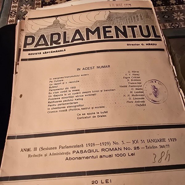 Revista Parlamentul nr.3/1929