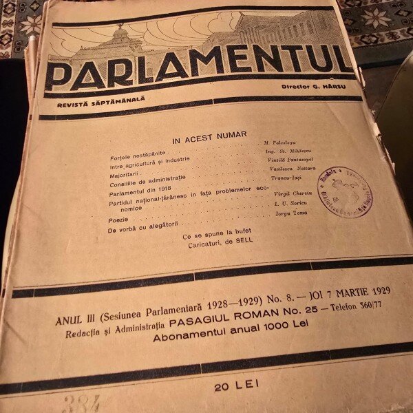 Revista Parlamentul nr.8/1929